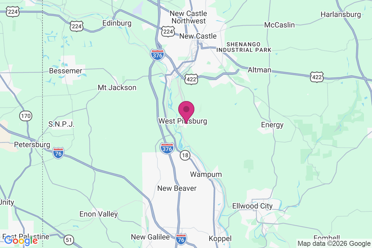 West Pittsburg map