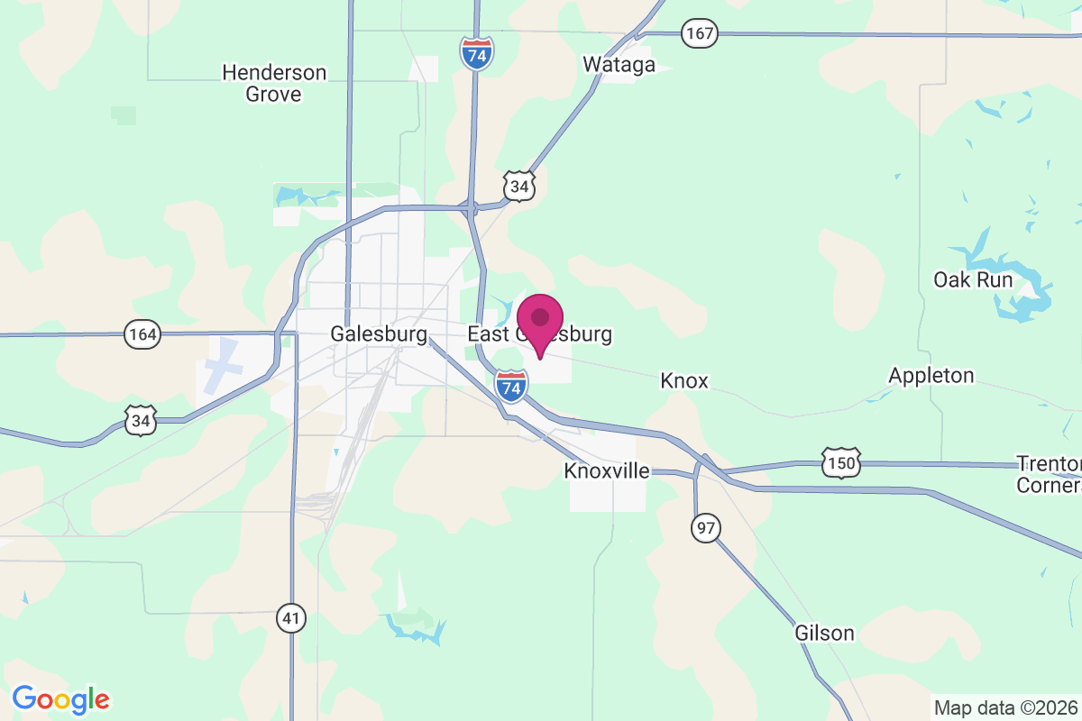 East Galesburg map