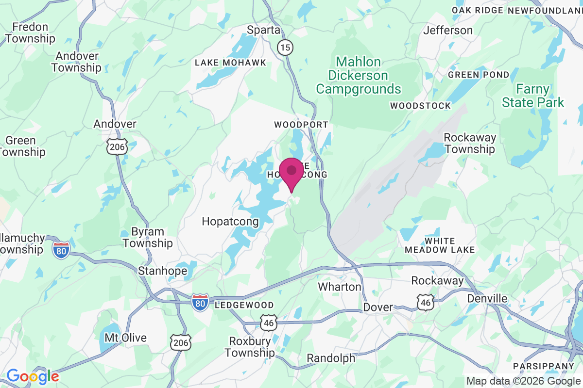 Lake Hopatcong map