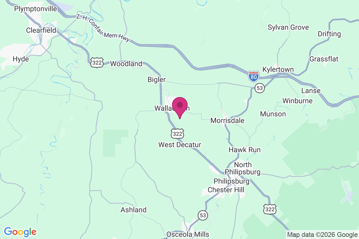 Wallaceton map