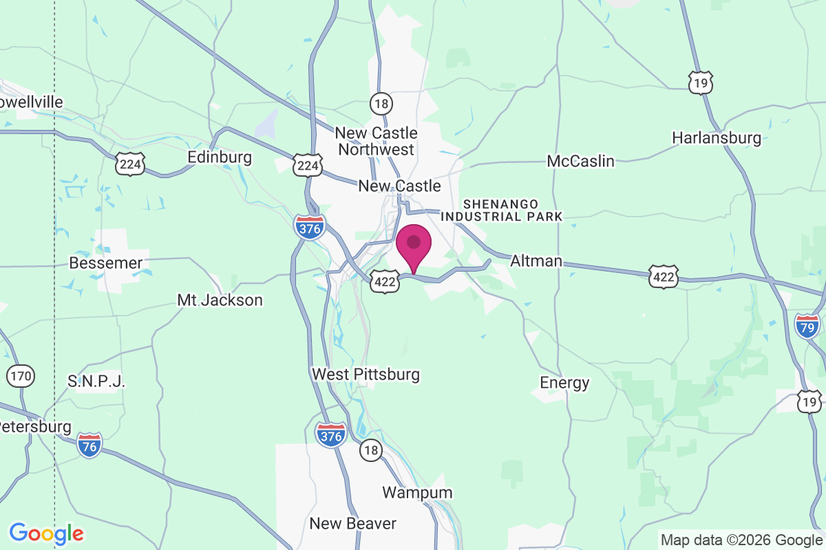 South New Castle map
