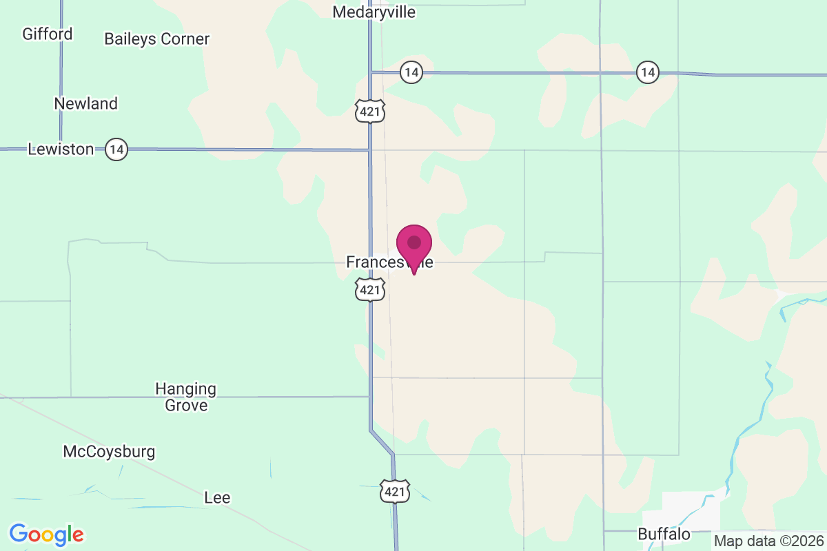 Francesville map