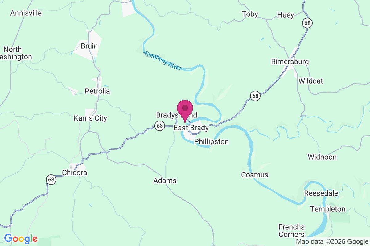 Bradys Bend map