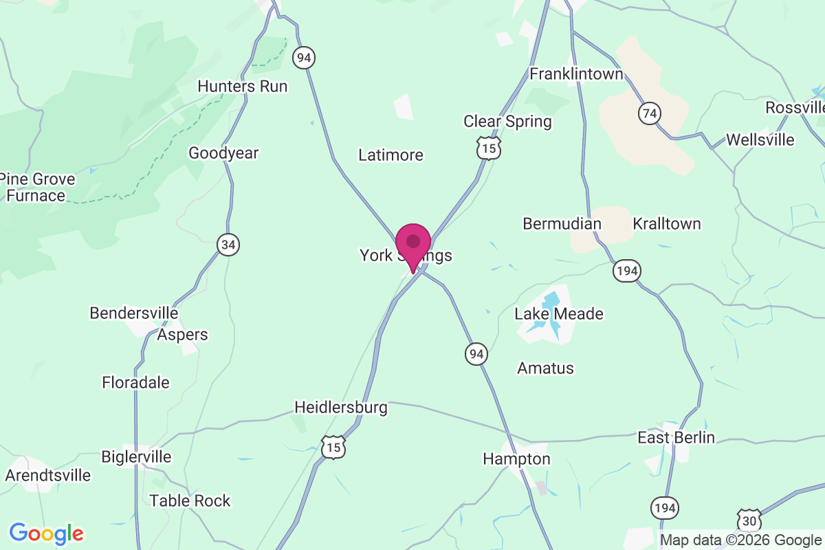 York Springs map