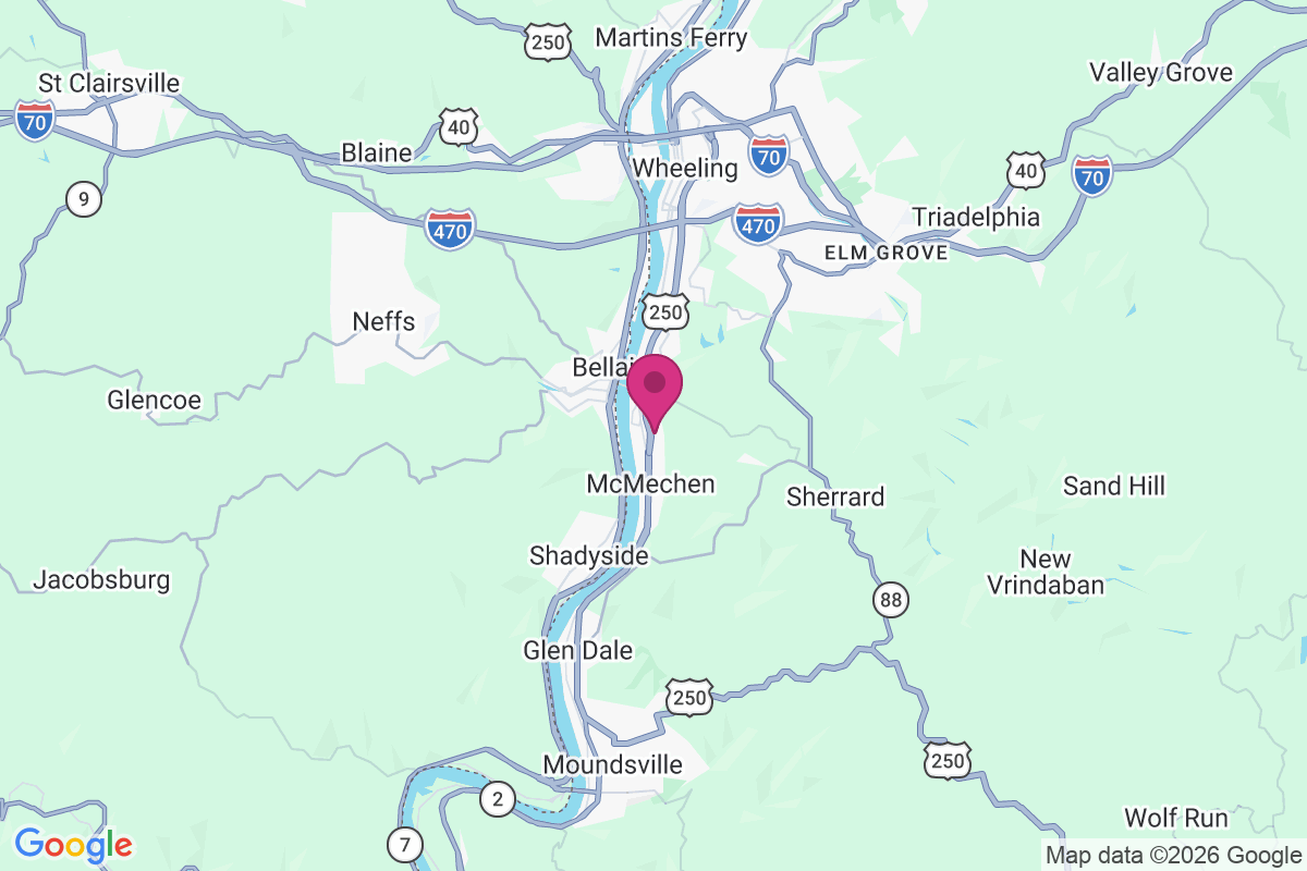 Benwood Junction map