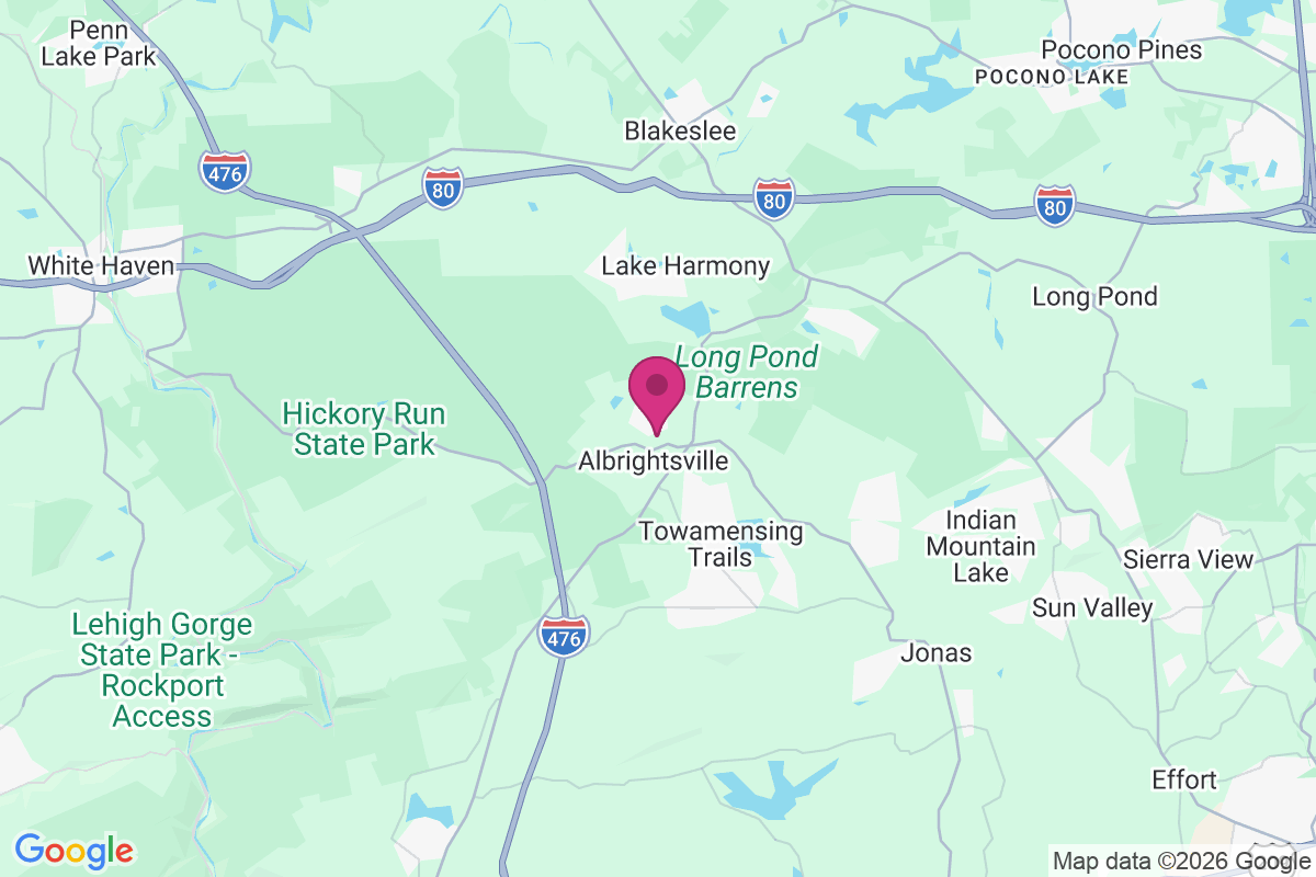 Holiday Poconos map