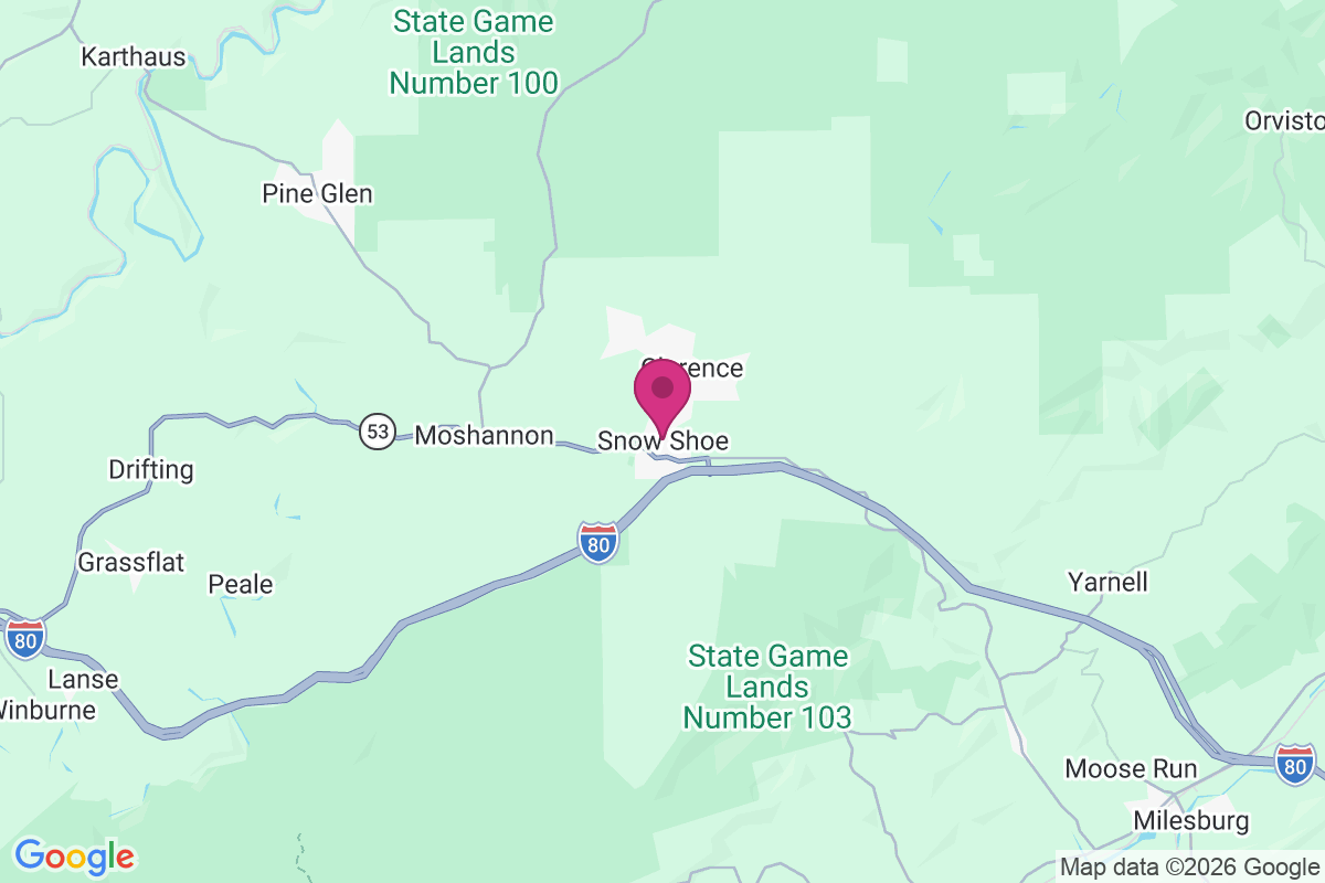 Snow Shoe map