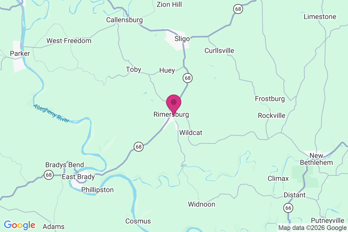 Rimersburg map