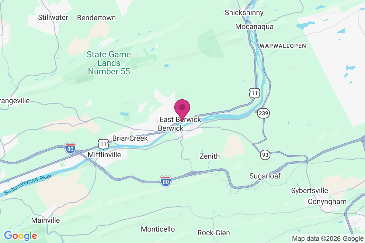 East Berwick map