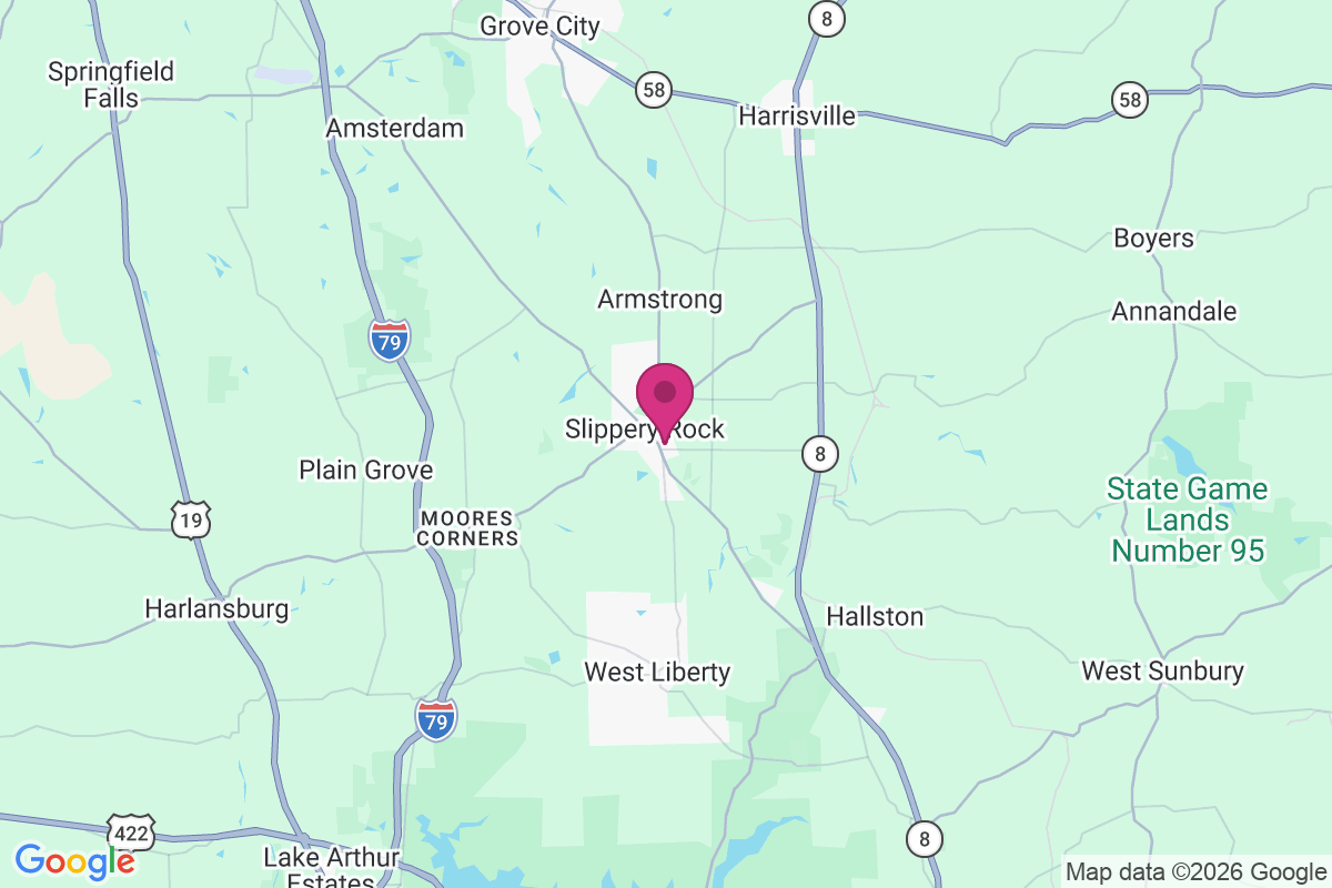 Slippery Rock map