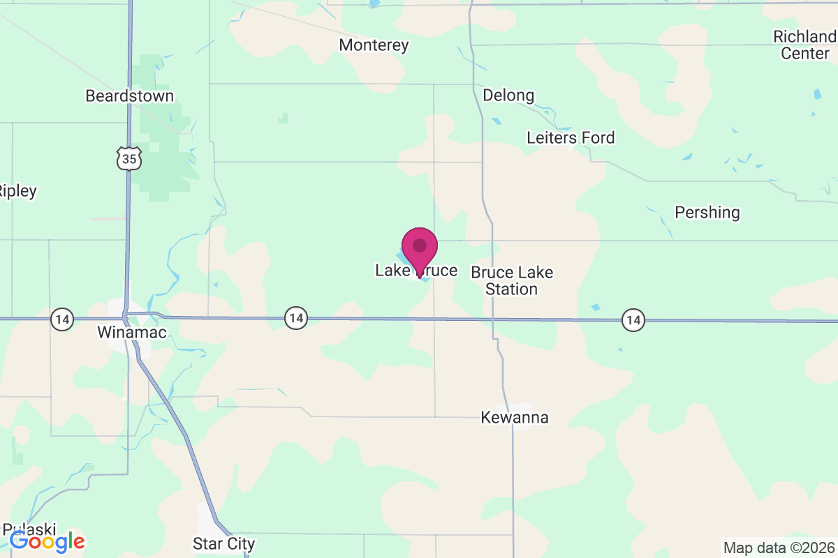 Lake Bruce map