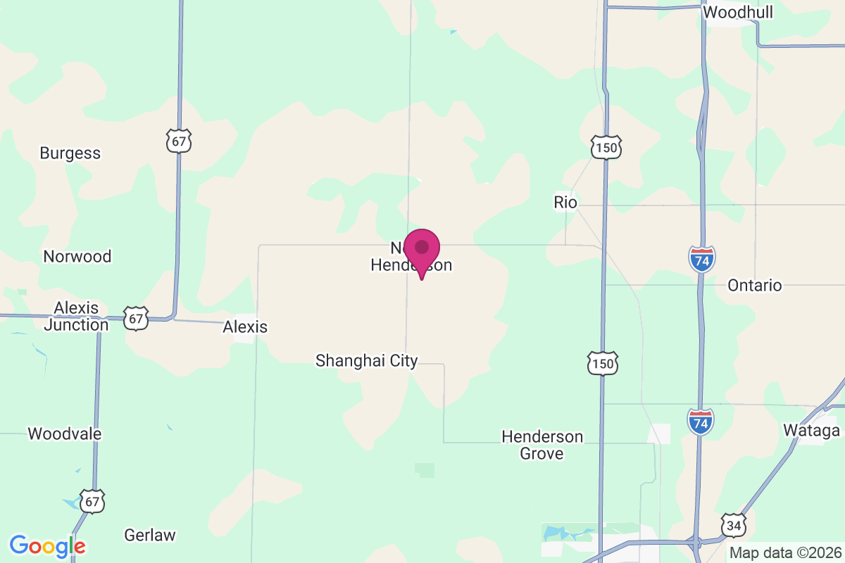 North Henderson map