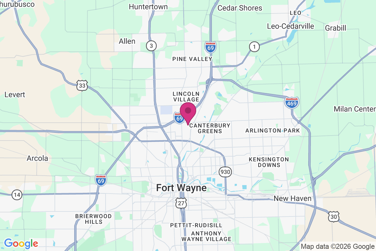 Fort Wayne map