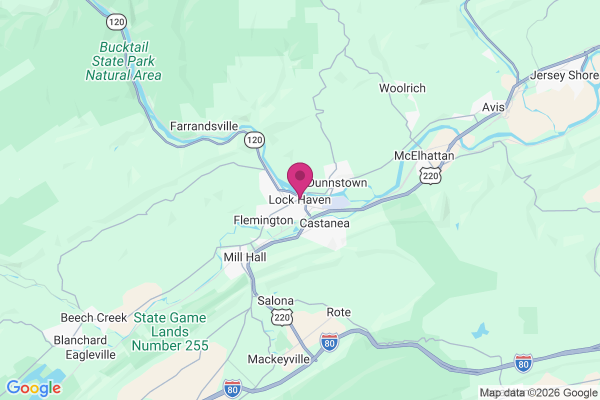 Lock Haven map