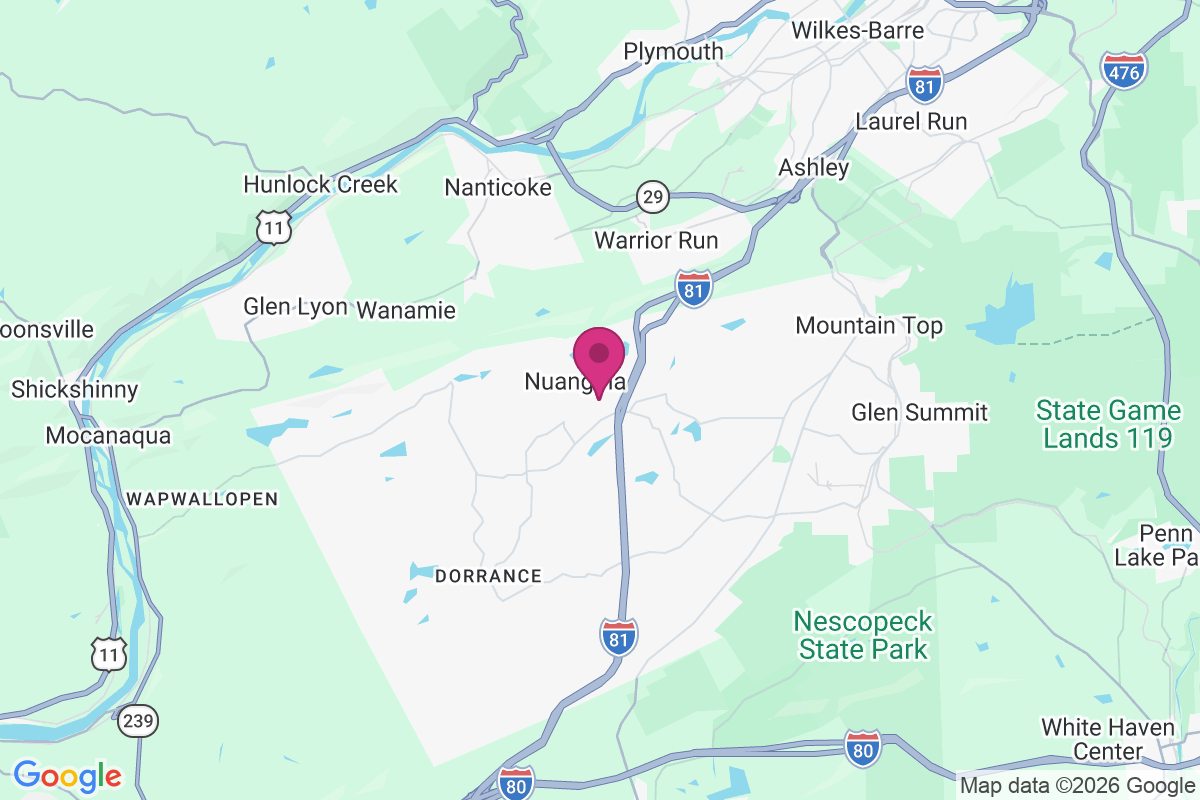 Nuangola map