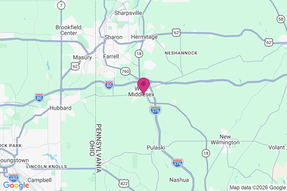 West Middlesex map