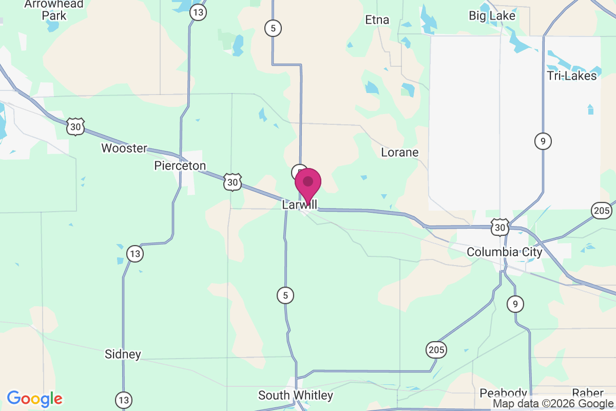 Larwill map