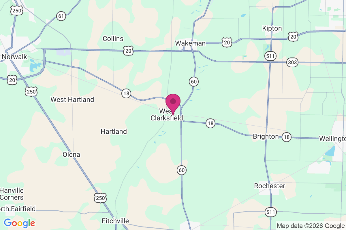 West Clarksfield map