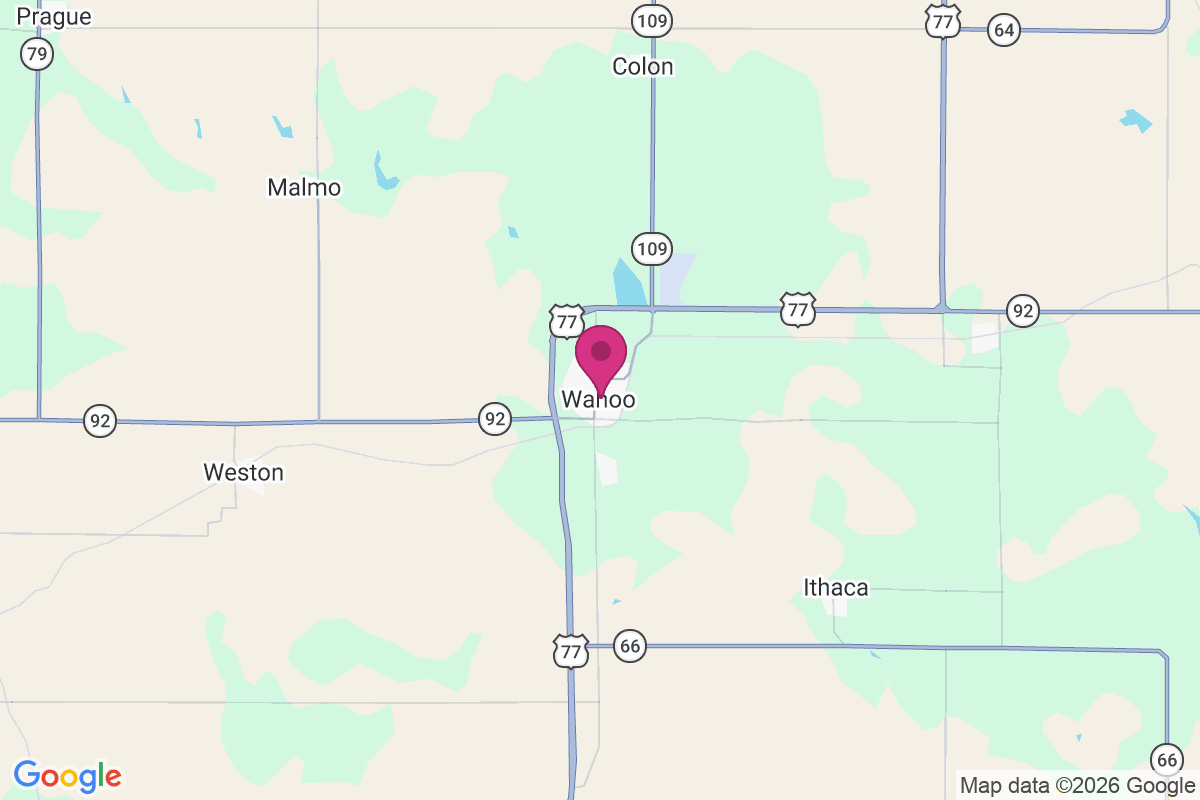 Wahoo map