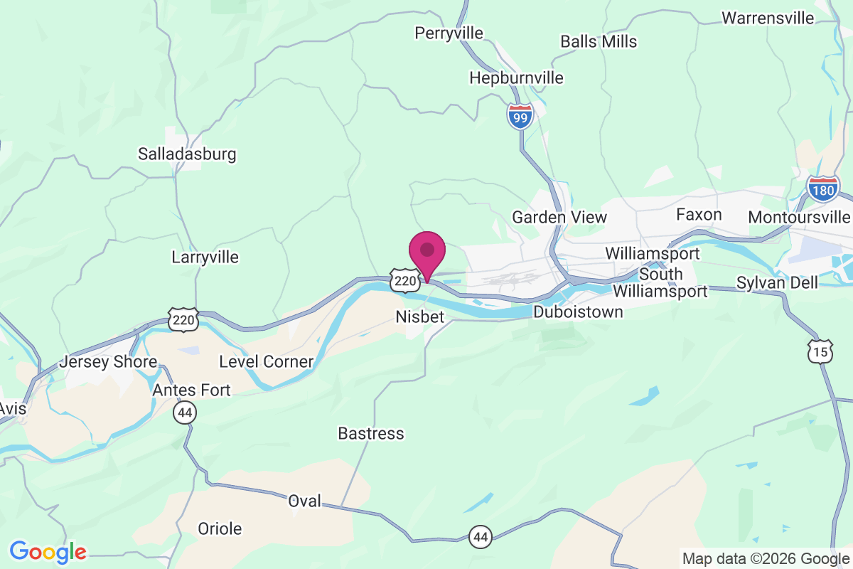 Glosser View map