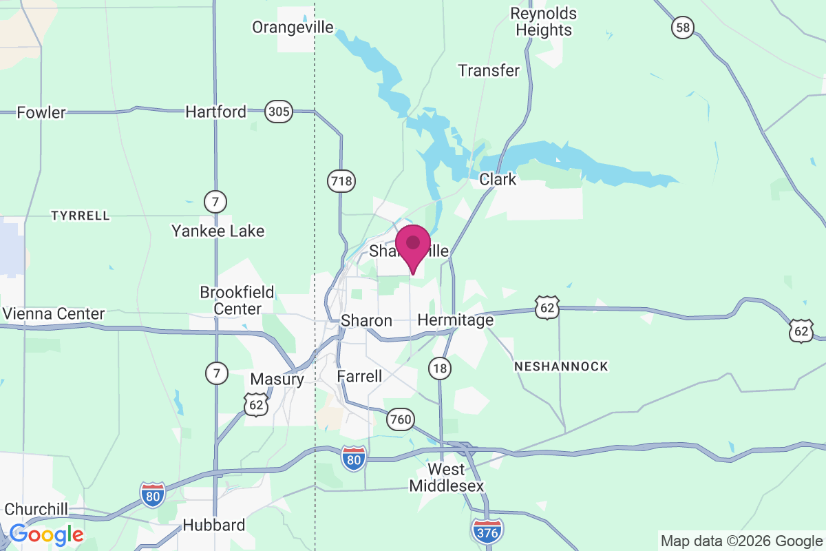 Sharpsville map