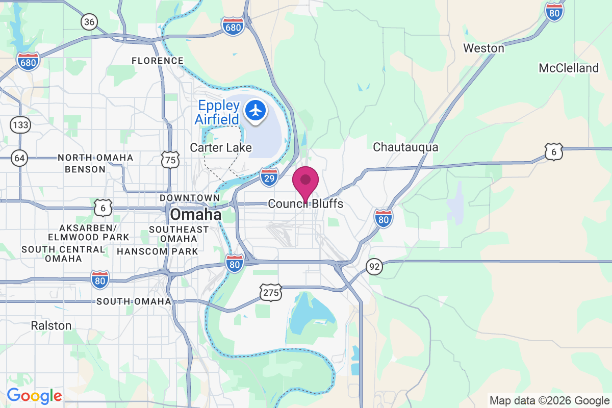 Council Bluffs map