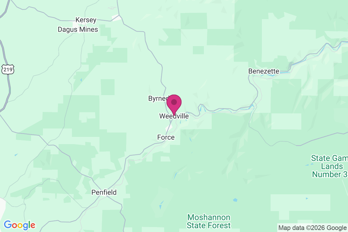 Weedville map