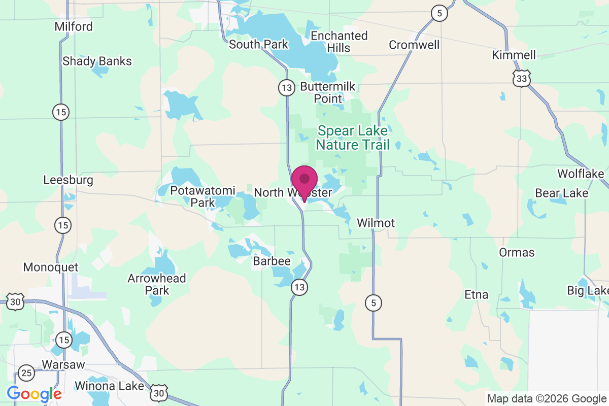 North Webster map