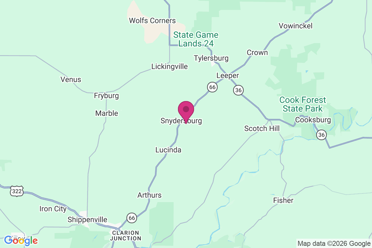 Snydersburg map