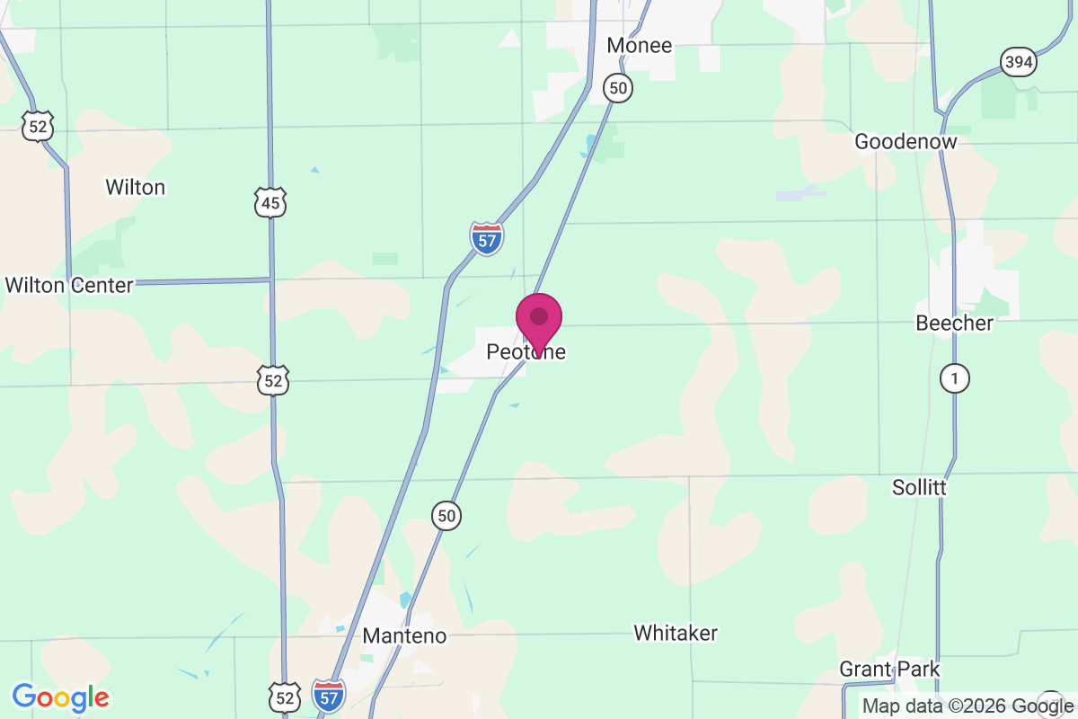 Peotone map
