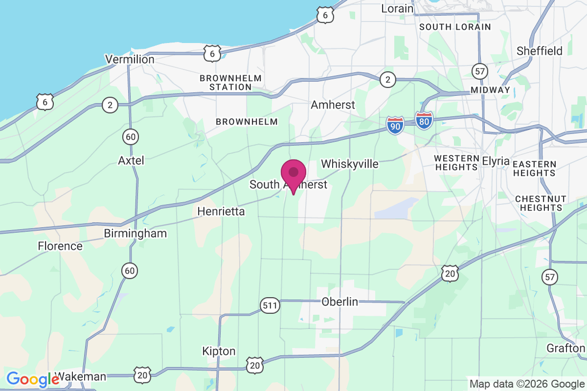 South Amherst map