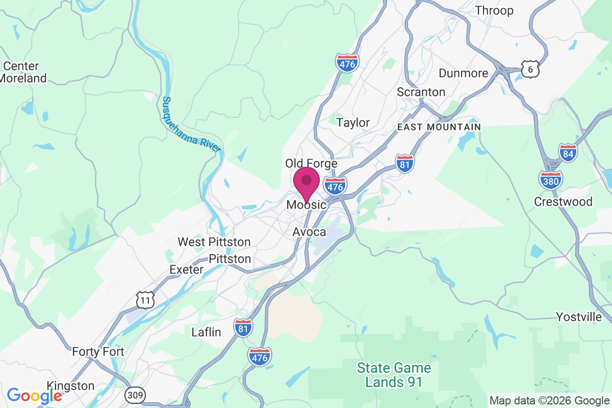 Moosic map