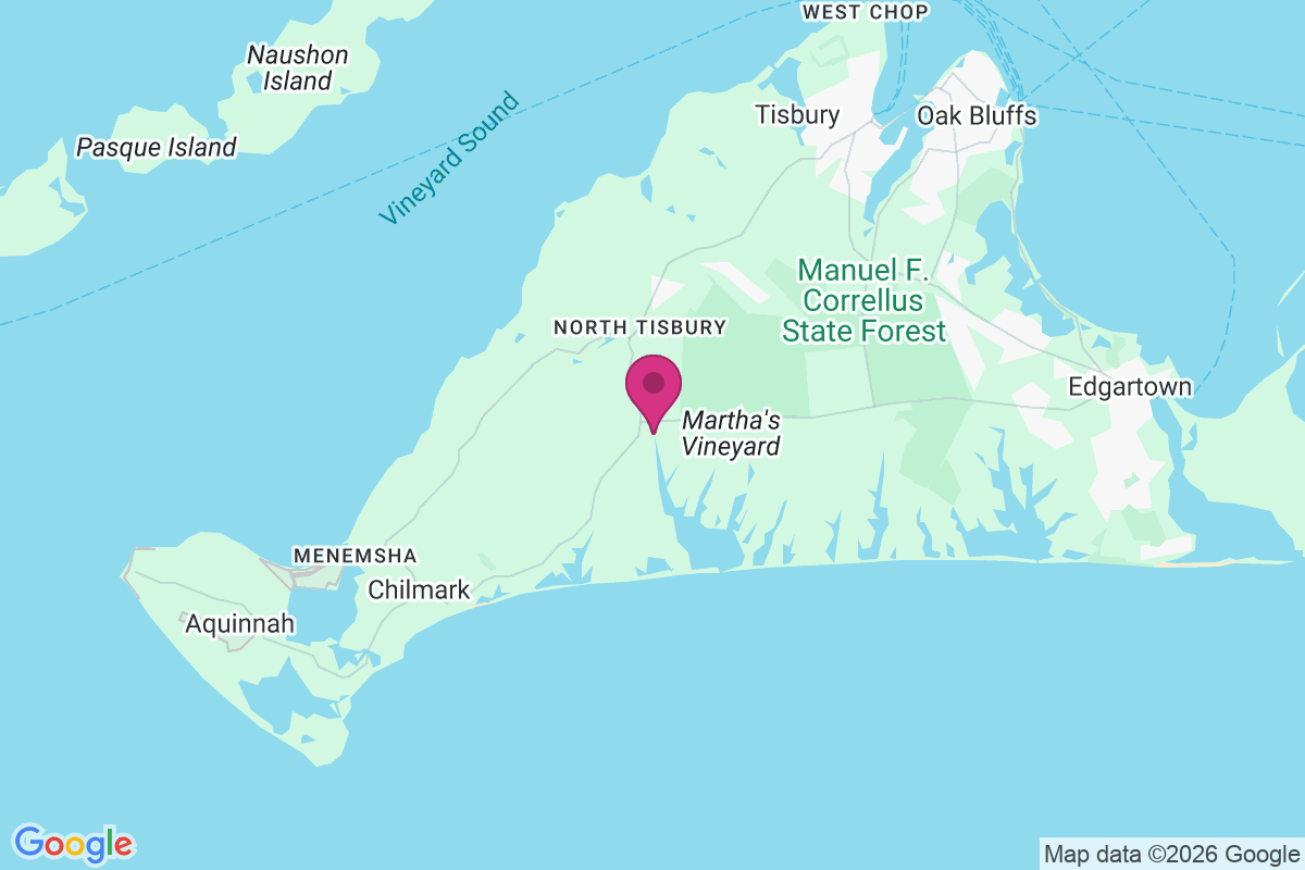 West Tisbury map