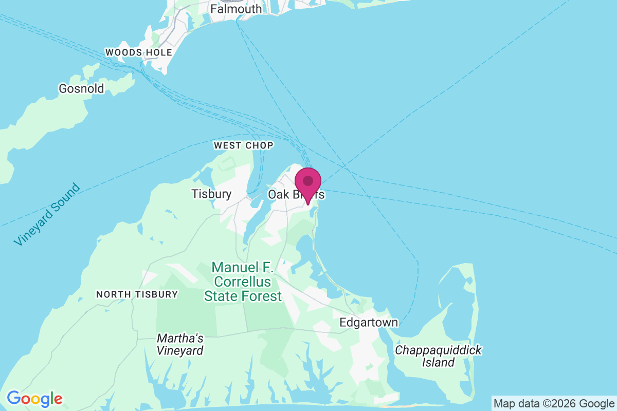 Oak Bluffs map