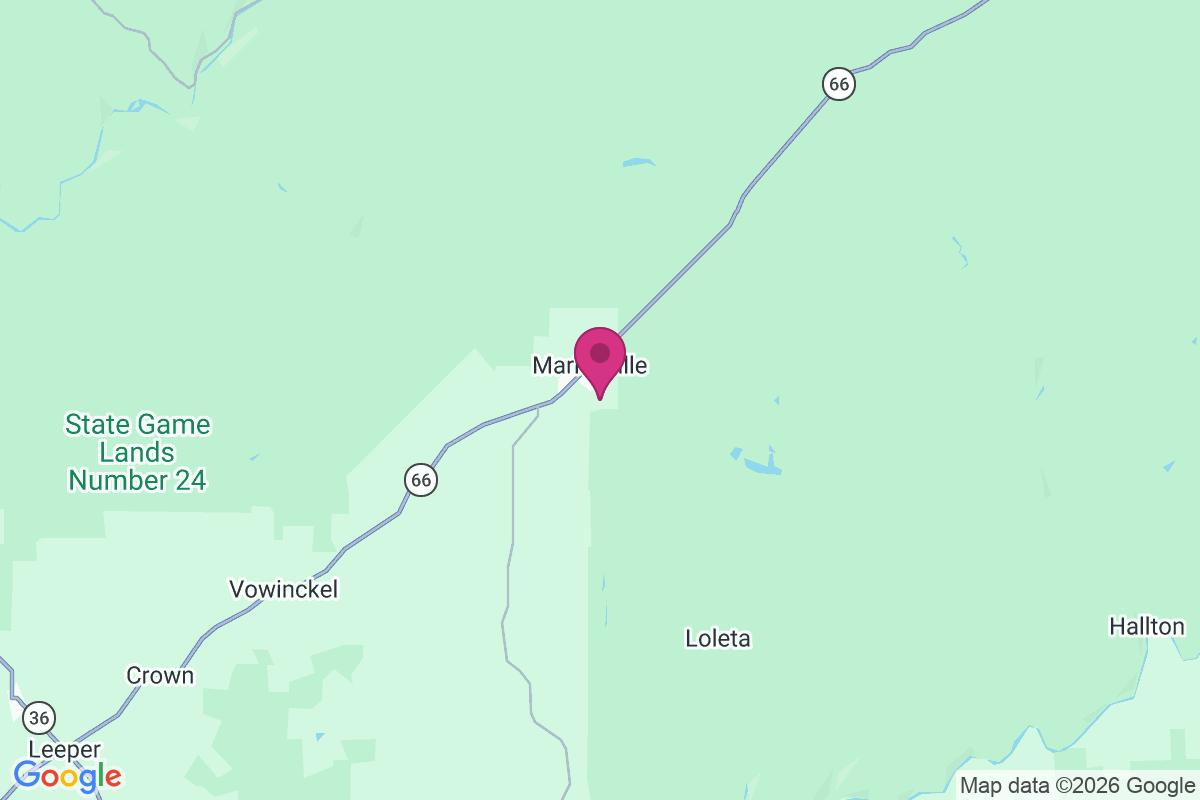 Marienville map