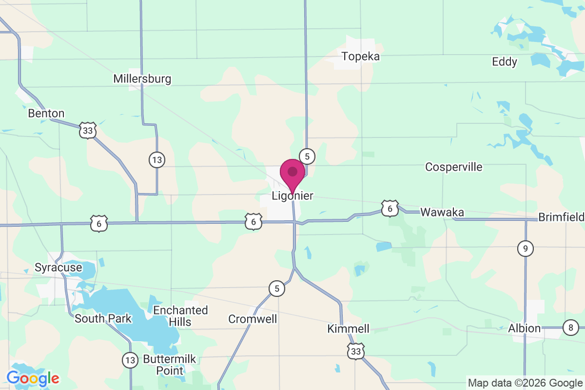 Ligonier map