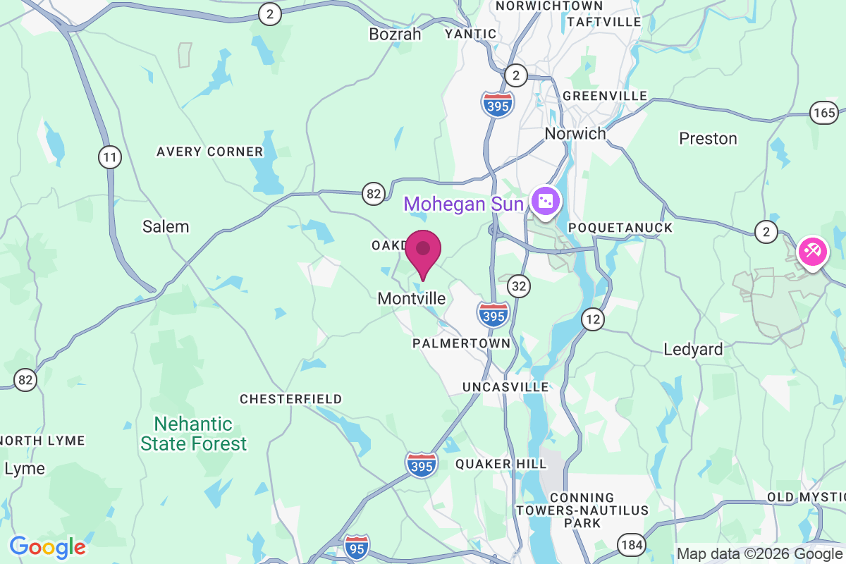 Montville Center map