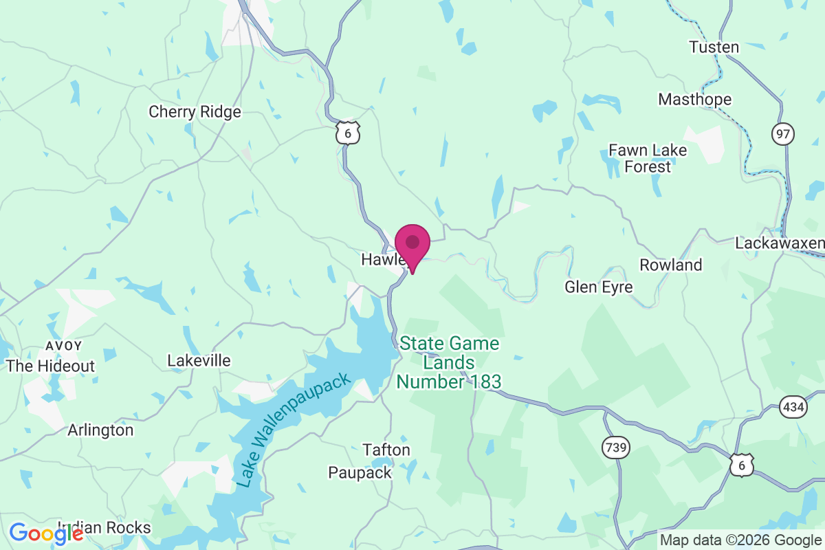 West Hawley map