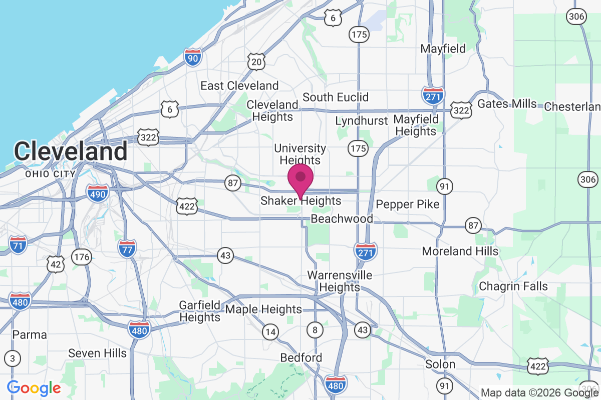 Shaker Heights map