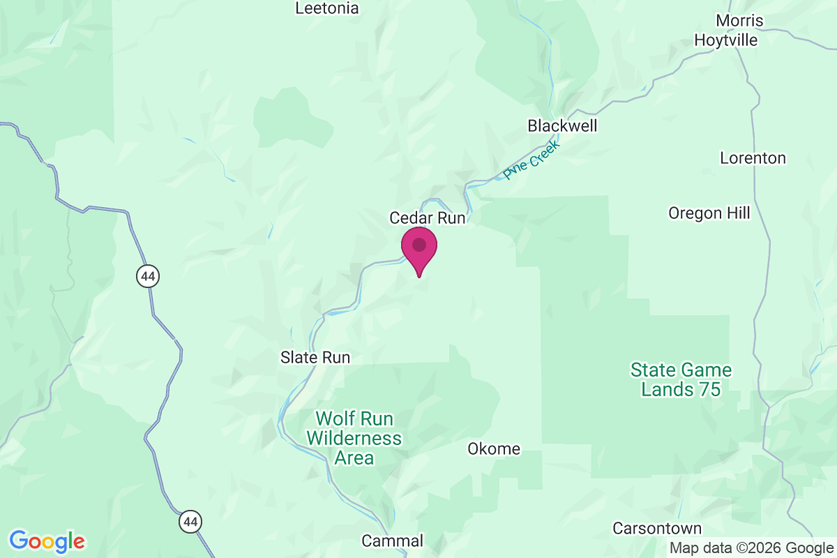 Cedar Pines map