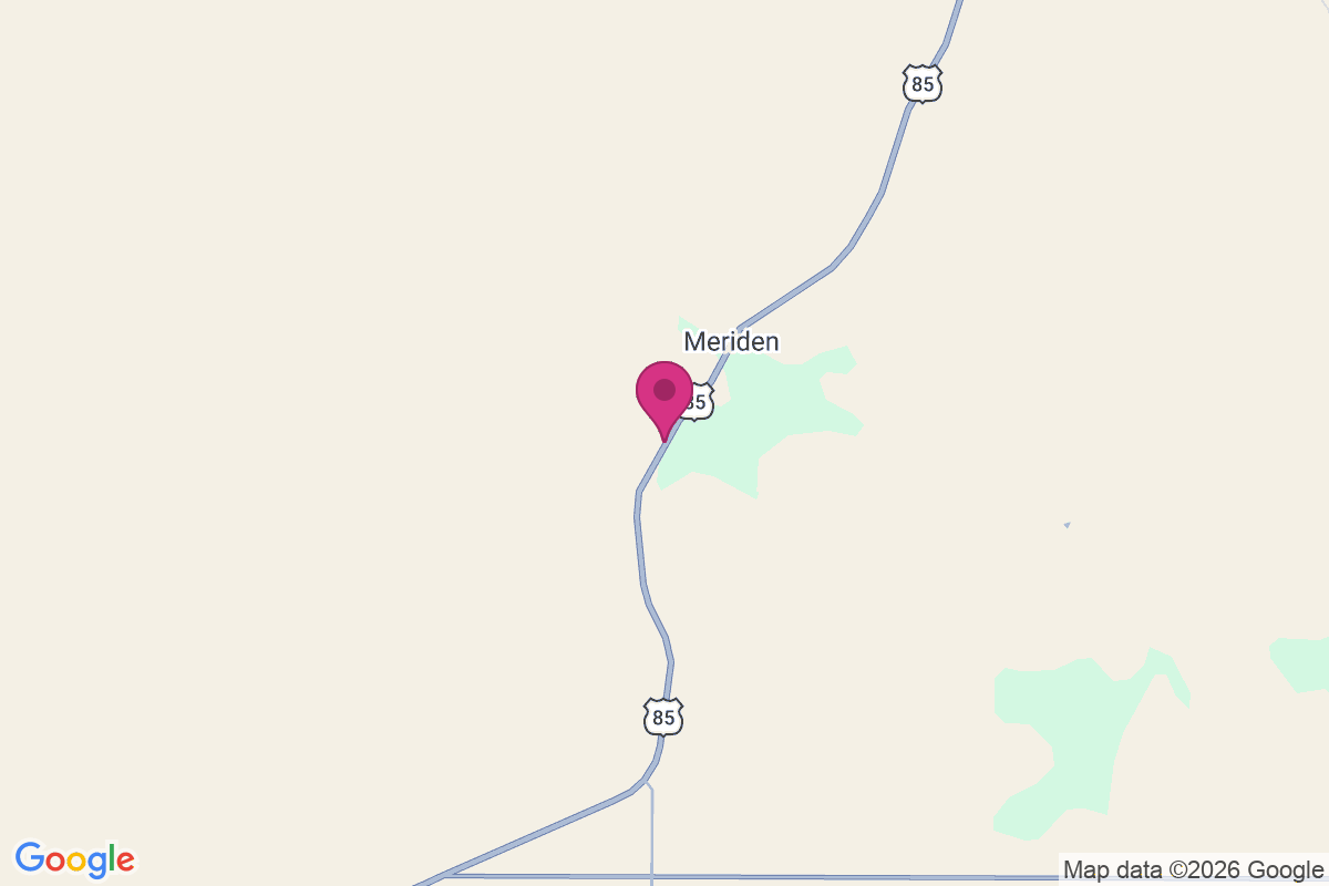 Meridan PO map