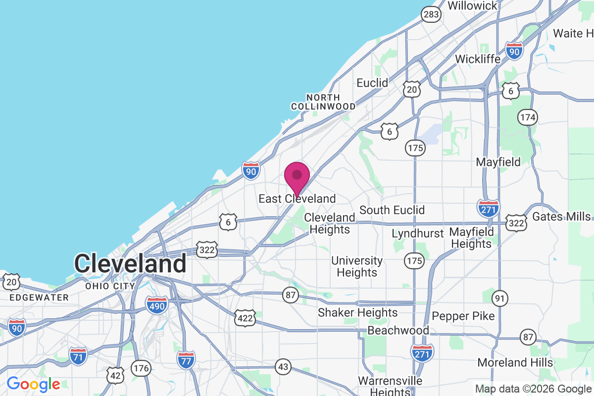 East Cleveland map