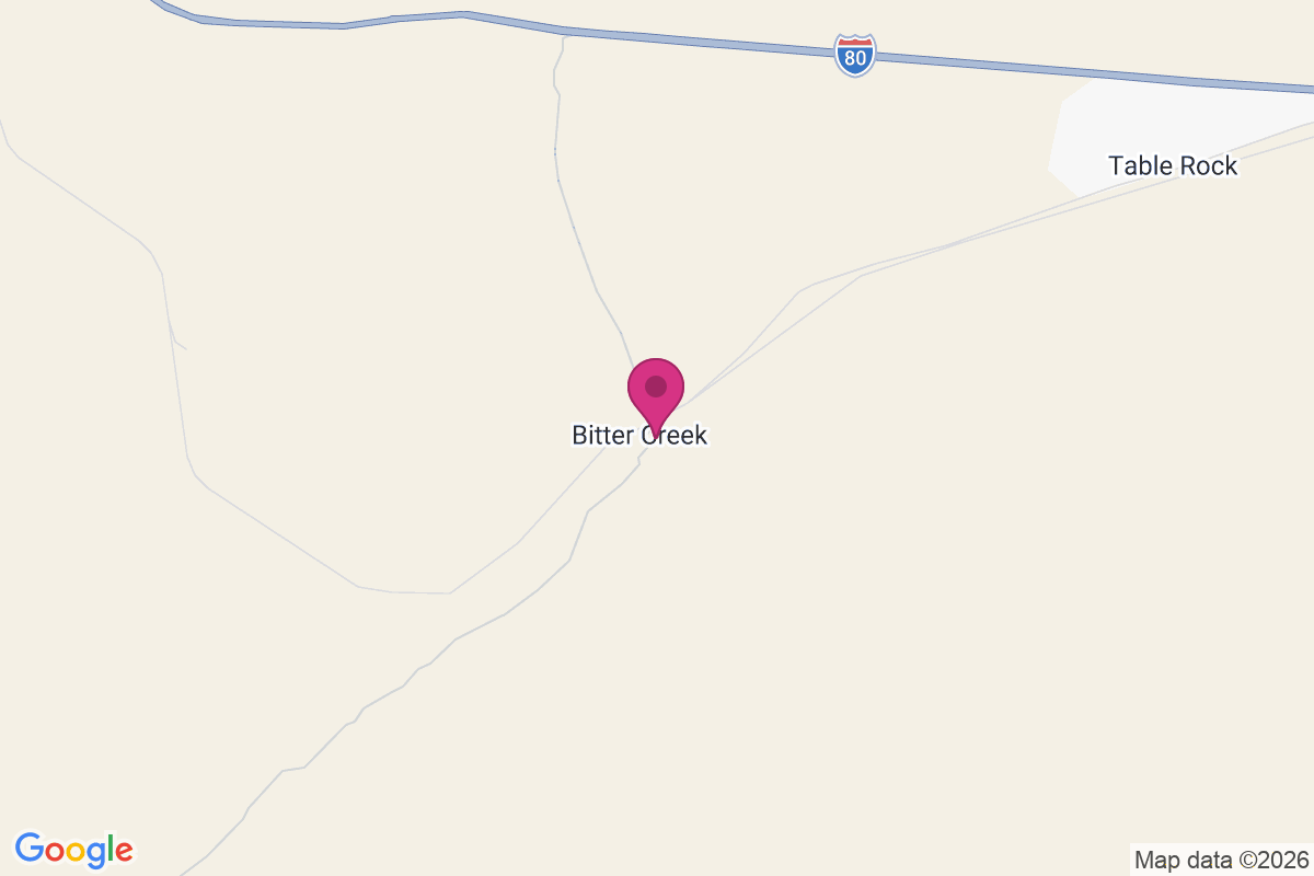 Bitter Creek map