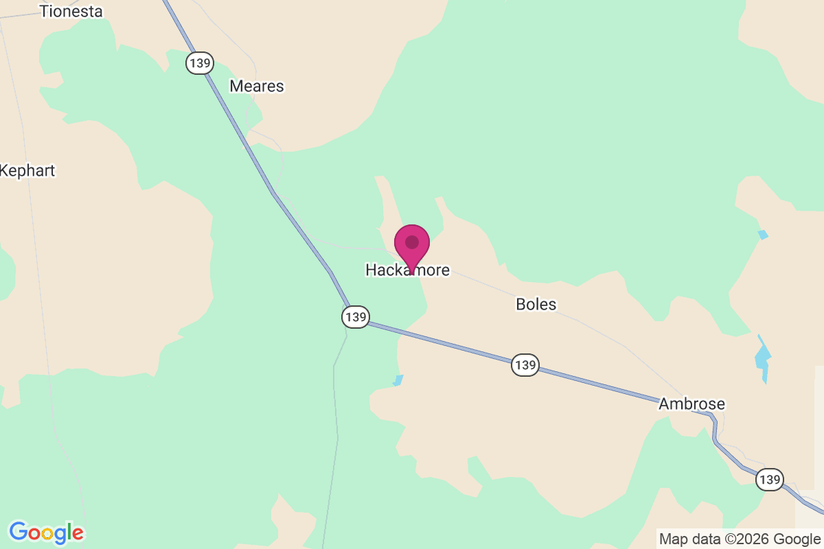 Hackamore map