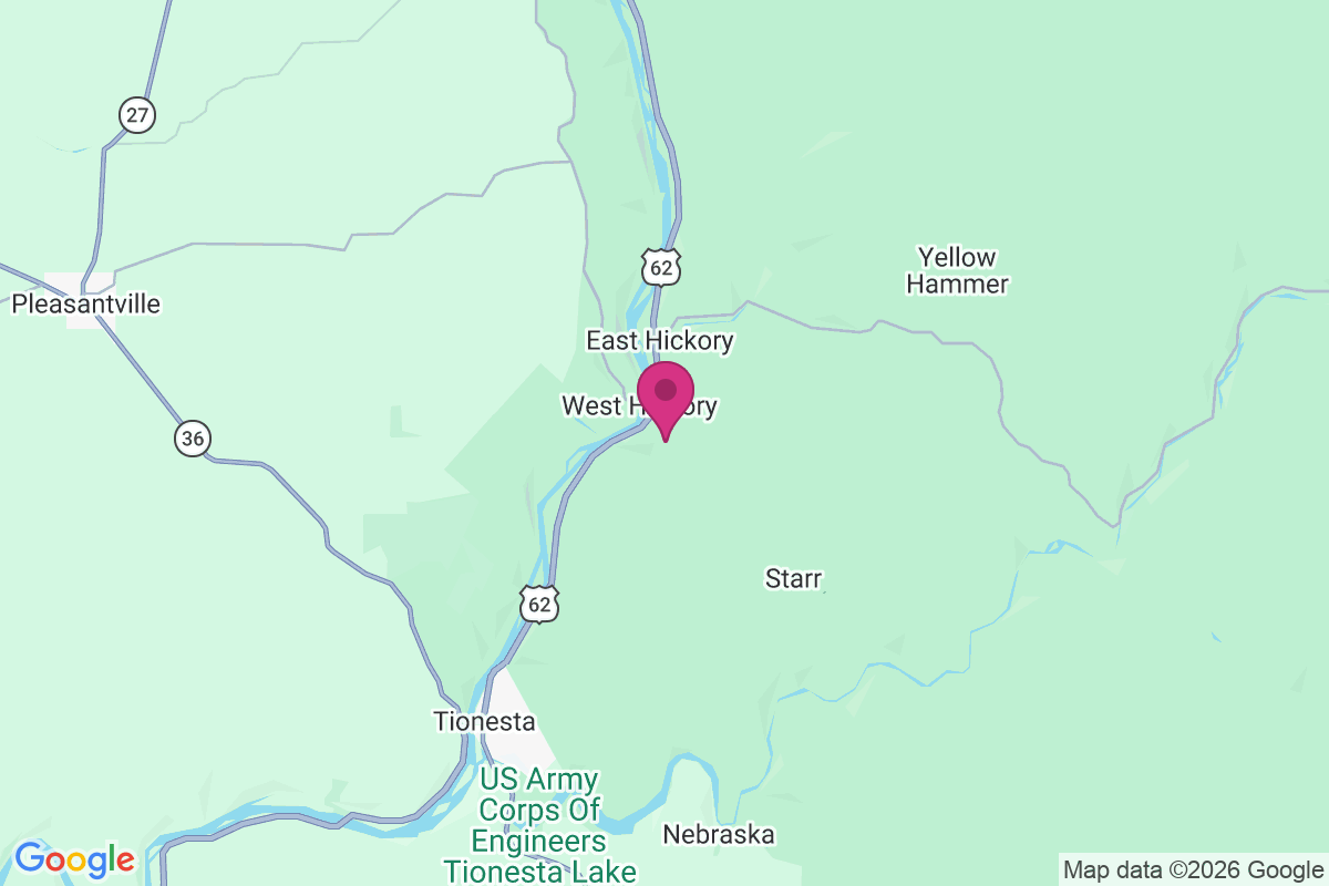 West Hickory map