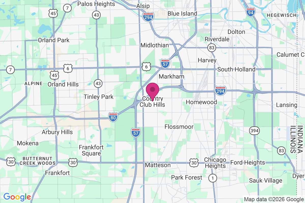 Country Club Hills map