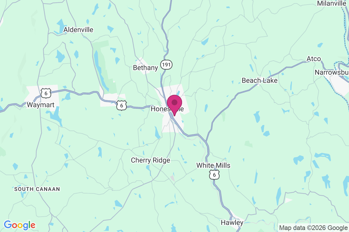 Honesdale map