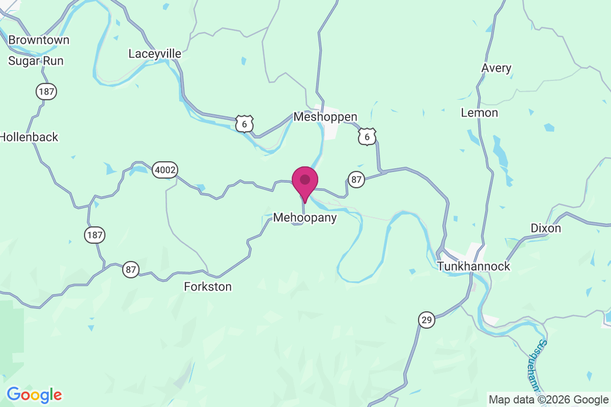North Mehoopany map