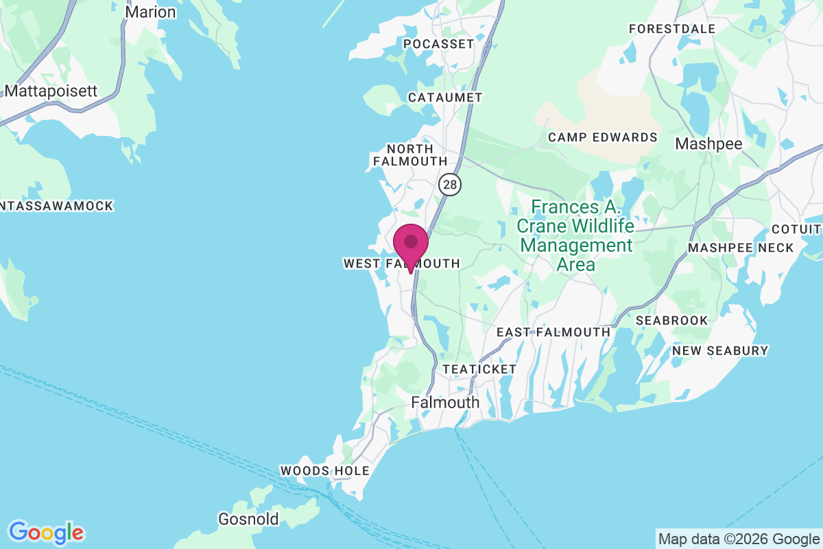 West Falmouth map