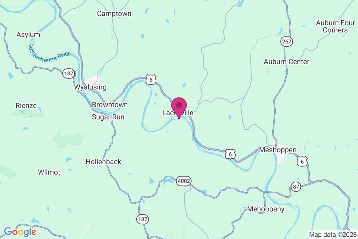 Laceyville map